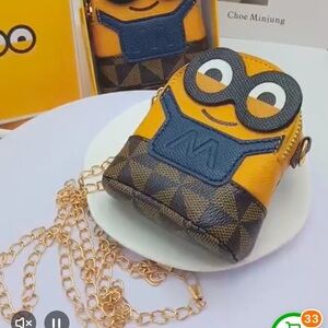 New Minion Mini Crossbody w/Gold Chain